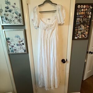 Hollister White Maxi Dress